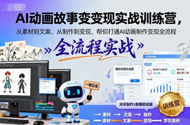 mp40000期-AI动画故事变现实战训练营,从素材到文案,从制作到变现,帮你打通AI动画制作变现全流程 20251023010319-68f97ed750359.jpg