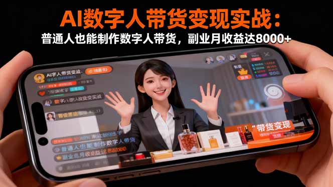 (16377期)AI数字人带货变现实战:普通人也能制作数字人带货,副业月收益达8000+ 20251024070608-68fb2560df8f9.jpg