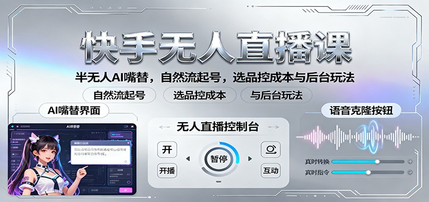 fy19794期-快手无人直播课:半无人AI嘴替,自然流起号,选品控成本与后台玩法 20251025050101-68fc598d7aecf.jpg