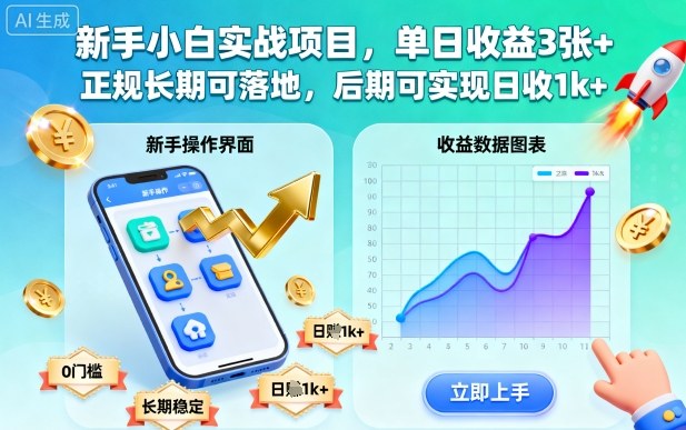 mp40216期-新手小白实战项目,单日收益3张+,正规长期可落地,后期可实现日收1k+ 20251025050400-68fc5a40b475d.jpg