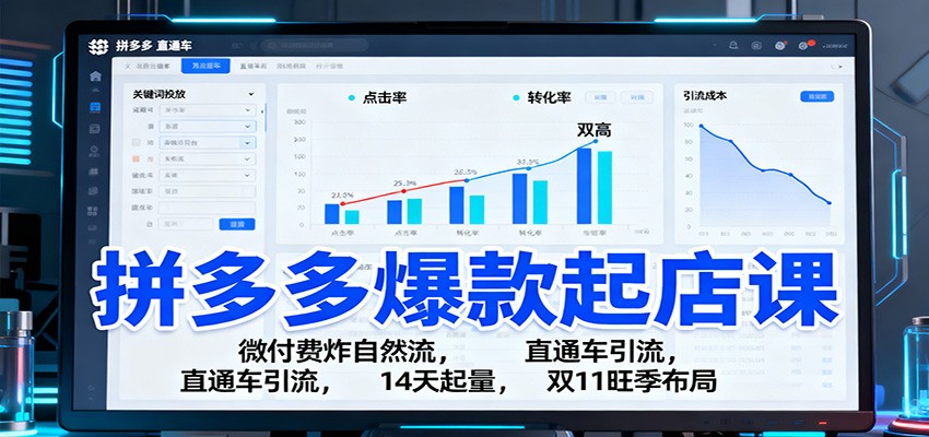 fy19854期-拼多多爆款起店课:微付费炸自然流,直通车引流,14天起量,双11旺季布局 20251027090224-68ff35202d10a.jpg