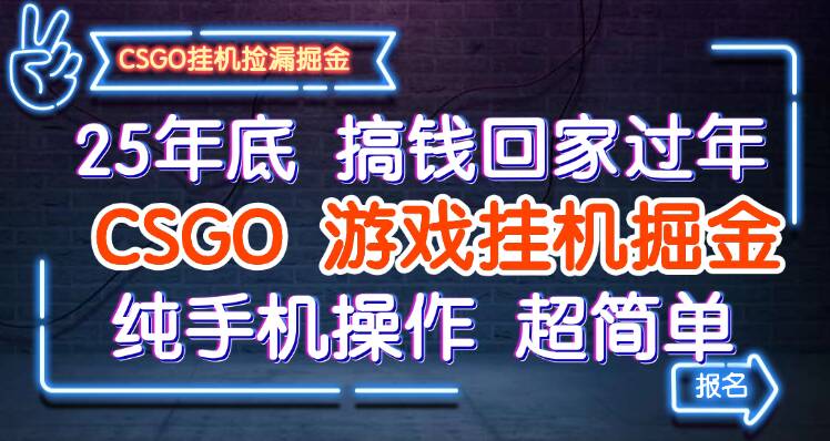 fy19857期-25年底搞钱回家过年,CSGO游戏挂机掘金,纯手机操作超简单 20251027090230-68ff352622243.jpg