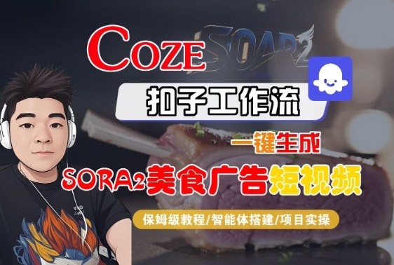mp40357期-Coze扣子智能体工作流一键生成“SORA2美食广告“短视频,全流程保姆级教学 20251027090422-68ff3596c092c.jpg