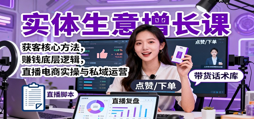 fy19928期-实体生意增长课:获客核心方法,赚钱底层逻辑,直播电商实操与私域运营 20251029010336-690167e8478cc.jpg