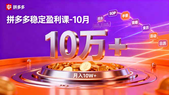 (16413期)拼多多稳定盈利课-10月,强付费SOP+微付费高投产+活动矩阵,单店月入10万+ 20251029010404-690168043b925.jpg