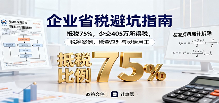 fy19971期-企业省税避坑指南:抵税75%,少交405万所得税,税筹案例,稽查应对与灵活用工 20251030010144-6902b8f8c57d4.jpg