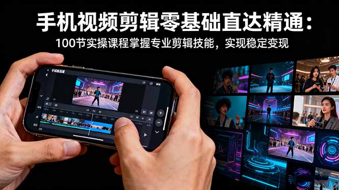 (16466期)手机视频剪辑零基础直达精通:100节实操课程掌握专业剪辑技能,实现稳… 20251104070447-6909a58f186ba.jpg