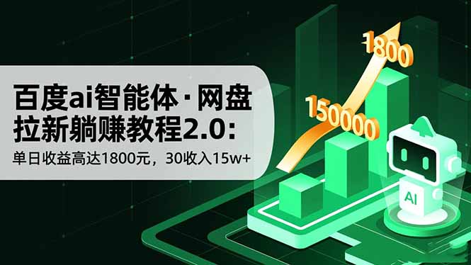 (16565期)百度ai智能体·网盘拉新躺赚教程2.0:单日收益高达1800元,30收入15w+ 20251113091000-6915a06834018.jpg