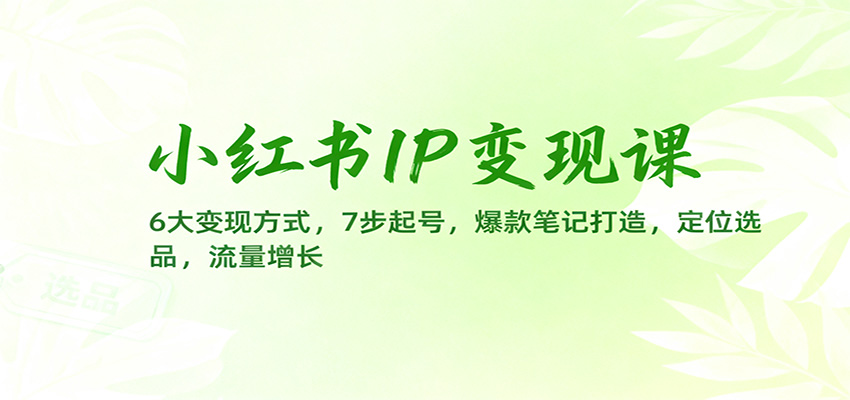 fy20588期-小红书IP变现课:6大变现方式,7步起号,爆款笔记打造,定位选品,流量增长 20251114050151-6916b7bf54715.jpg
