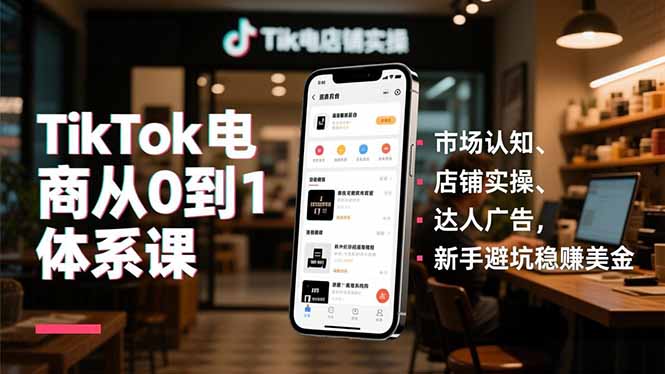 (16818期)TikTok电商从0到1体系课,市场认知、店铺实操、达人广告,新手避坑稳赚美金 20251212050417-693ba25146b7c.jpg