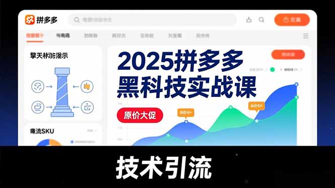 (16977期)2025拼多多黑科技实战课,擎天柱玩法、爆流SKU、原价大促,技术引流,单店日销轻松破千单 20251231030247-695492574cb73.jpg