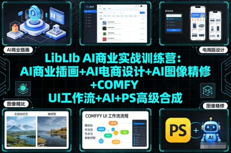 mp44886期-LibLIb AI商业实战训练营:AI商业插画+AI电商设计+AI图像精修+COMFY UI工作流+AI+PS高级合成 20260102050404-695751c4a37b8.jpg