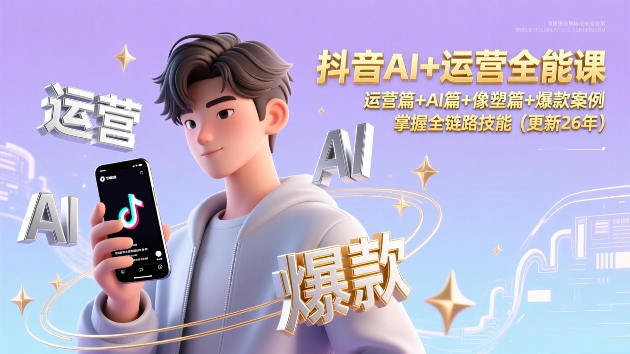 (17078期)抖音AI+运营全能课,运营篇+AI篇+像塑篇+爆款案例,掌握全链路技能(更新26年) 20260112070436-69649d04ebfbc.jpg