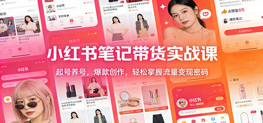 小红书笔记带货实战课:起号养号,爆款创作,轻松掌握流量变现密码 20260126130033-697765715d82b.jpg