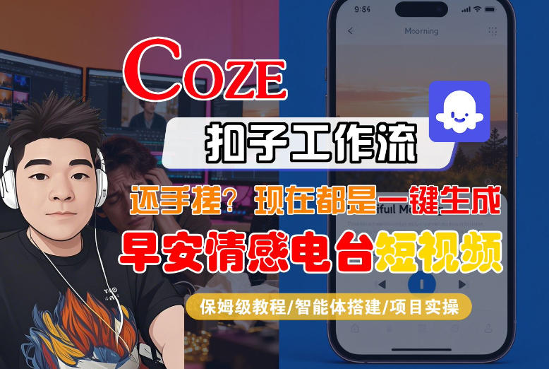 【Coze工作流搭建实操教程】【coze】早安情感电台日签视频还在手动做?用扣子工作流自动生成,省时90% 20260226130030-69a043ee0d1c1.jpg
