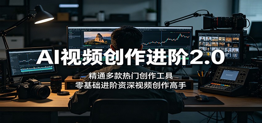 AI视频创作进阶2.0:精通多款热门创作工具,零基础进阶资深视频创作高手 20260521070217-6a0eadf96a227.jpg
