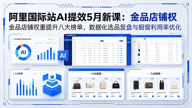 (18556期)阿里国际站AI提效5月新课:金品店铺权重提升八大榜单,数据化选品复盘与橱窗利用率优化 20260521070254-6a0eae1e3c3f2.jpg