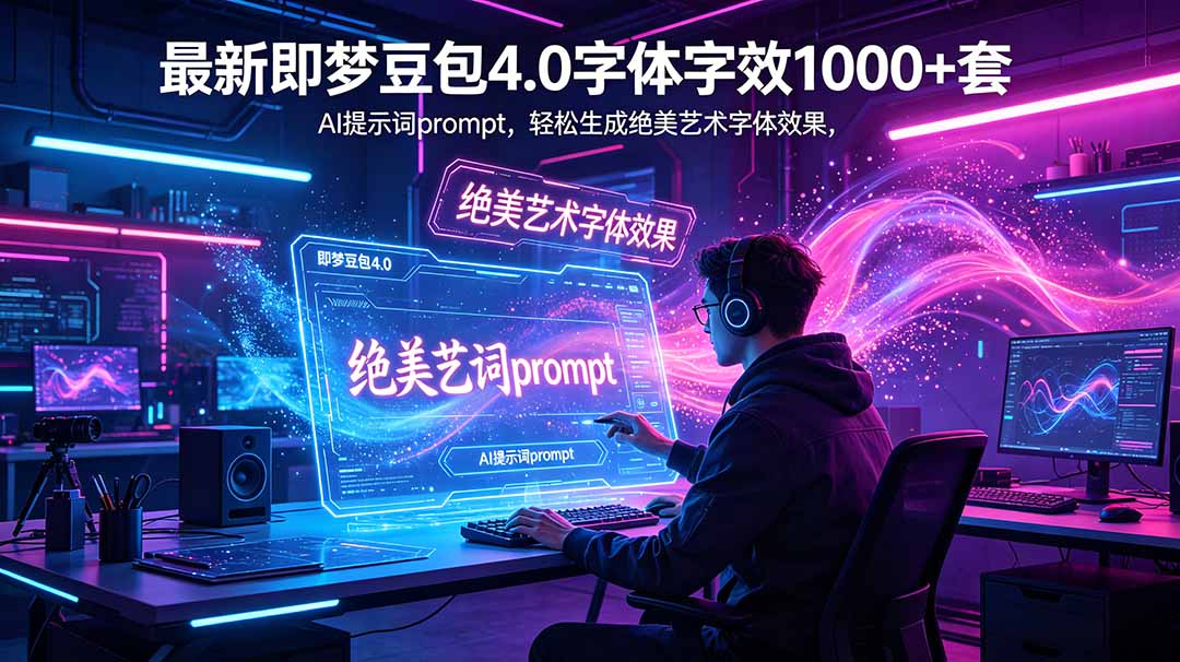(18649期)最新即梦豆包4.0字体字效1000+套,AI提示词prompt,轻松生成绝美艺术字体效果 20260529150050-6a19aa22ac629.jpg