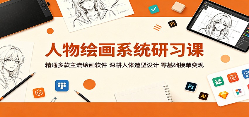 人物绘画系统研习课:精通多款主流绘画软件,深耕人体造型设计,零基础接单变现 20260531121131-6a1c2573f3d4e.jpg