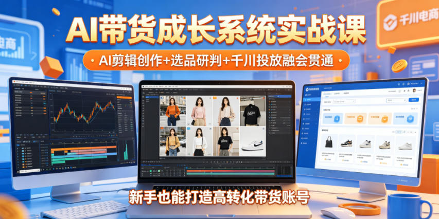 AI带货成长系统实战课,AI剪辑创作+选品研判+千川投放融会贯通,新手也能打造高转化带货账号(更新2026年) 20260601050643-6a1d13637b954.jpg