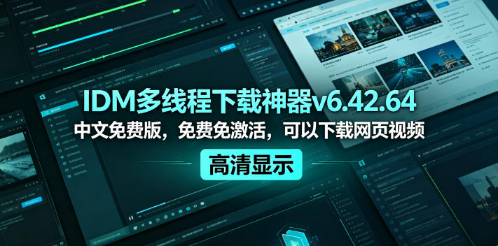 IDM多线程下载神器v6.42.64中文免费版,免费免激活,可以下载网页视频(例如飞书文档内的视频) 20260601073631-6a1d367f3517c.jpg