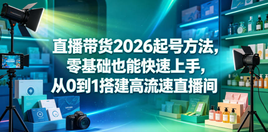 直播带货2026起号方法,零基础也能快速上手,从0到1搭建高流速直播间 20260602010142-6a1e2b767c9a2.jpg