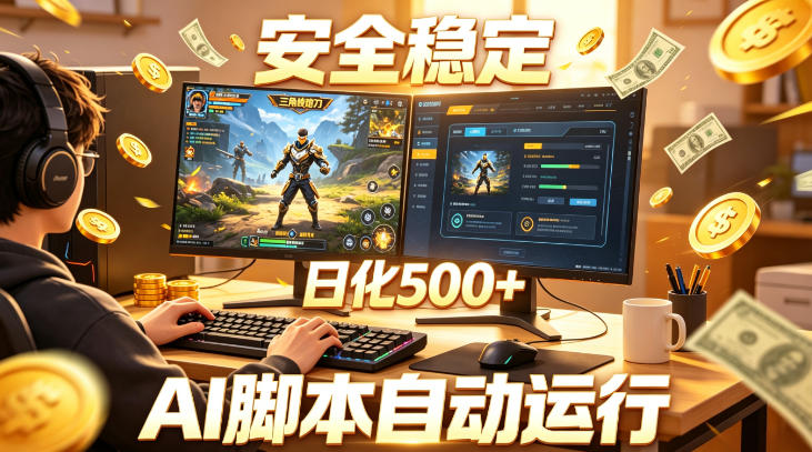 三角洲全自动挂G项目,AI脚本躺賺,日化500+,无需手动操作 20260602030101-6a1e476ddd87e.jpg