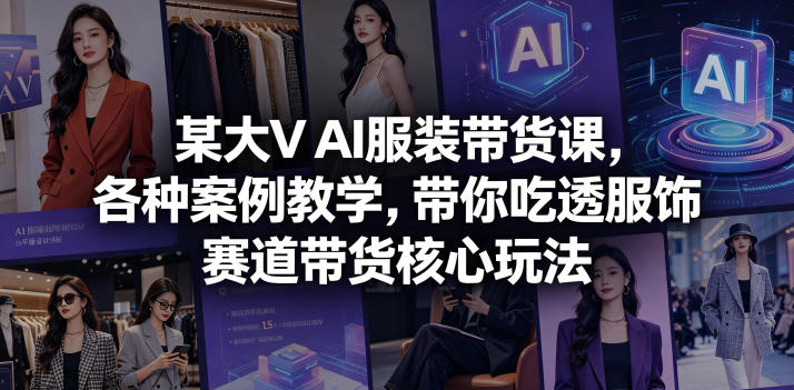 某大V AI服装带货课,各种案例教学,带你吃透服饰赛道带货核心玩法 20260603070057-6a1fd129a4a63.jpg