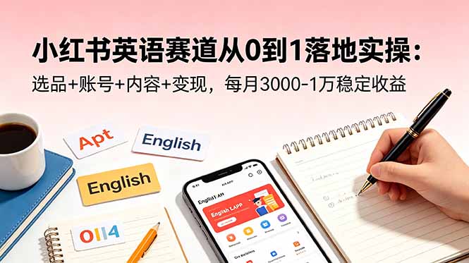 (18771期)小红书英语赛道从0到1落地实操:选品+账号+内容+变现,每月3000-1万稳定收益 20260607090052-6a2533445acf0.jpg