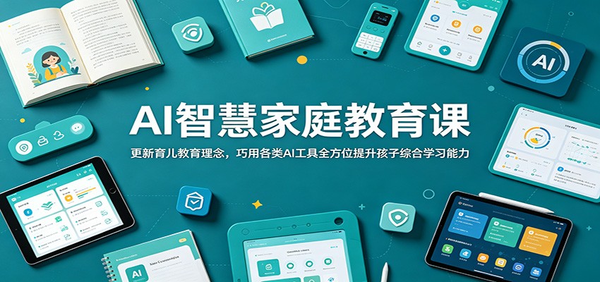 AI智慧家庭教育课:更新育儿教育理念,巧用各类AI工具全方位提升孩子综合学习能力 20260610130409-6a2960c9588a0.jpg