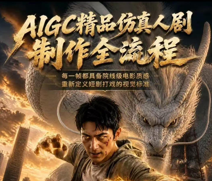 AIGC精品仿真人剧豢龙人全流程制作解析2026,国风仿真人创作+打斗剧情+人设编排,一站式AI短剧入门 20260612070106-6a2baeb295a81.jpg