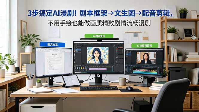 (18866期)3步搞定AI漫剧!剧本框架→文生图→配音剪辑,不用手绘也能做画质精致剧情流畅漫剧 20260613070028-6a2d000c88b00.jpg