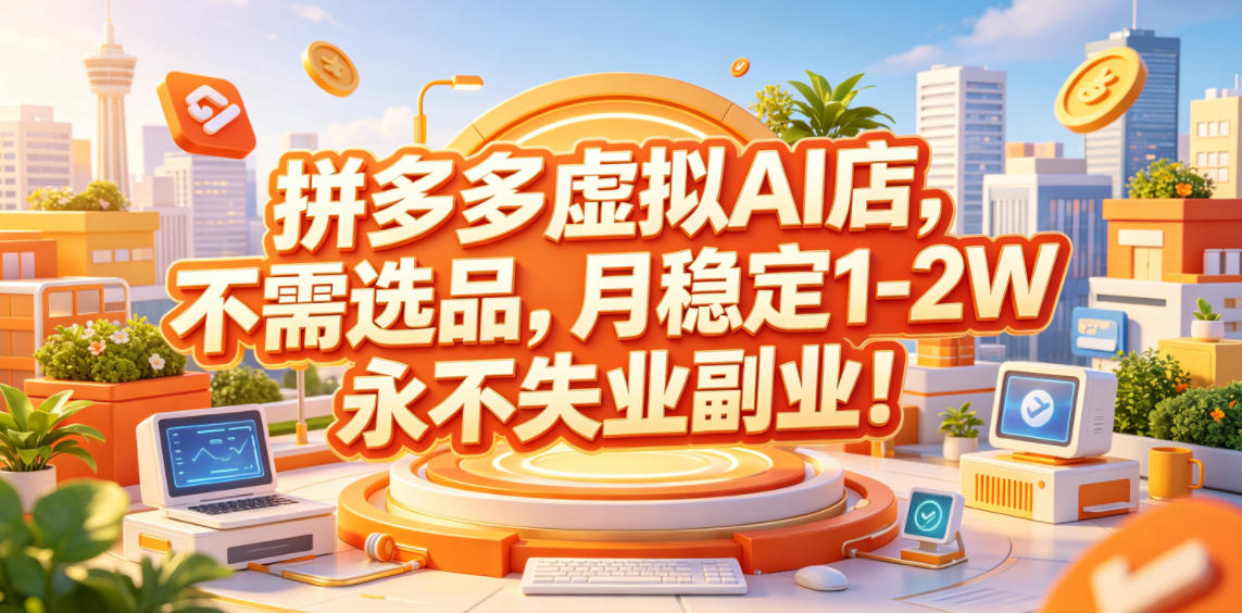 拼多多虚拟AI店,不需选品,月稳定1-2W,永不失业副业! 20260613090116-6a2d1c5cd1697.jpg