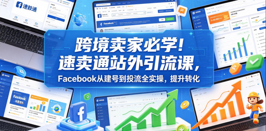 跨境卖家必学!速卖通站外引流课,Facebook从建号到投流全实操,提升转化 20260615013323-6a2f5663433ce.jpg