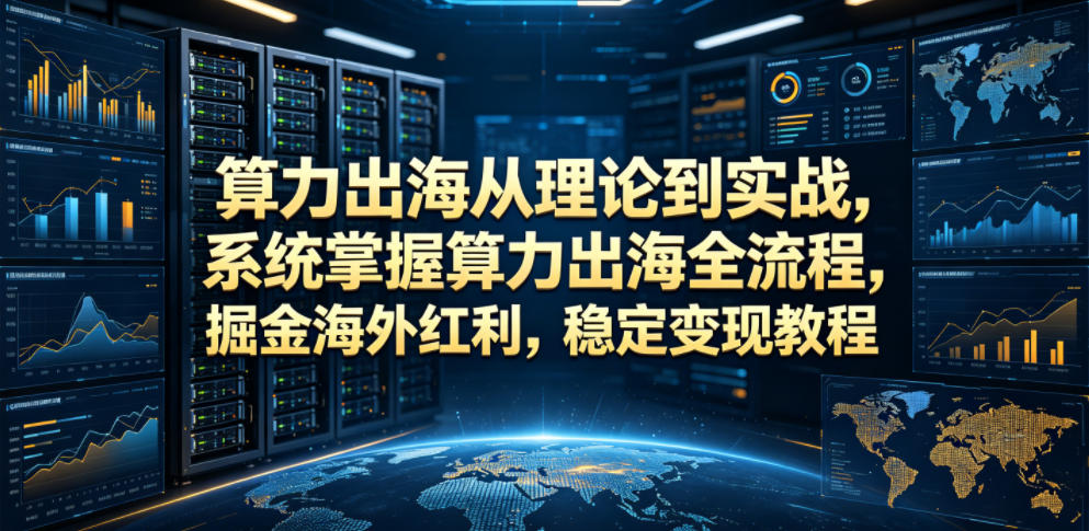 算力出海从理论到实战,系统掌握算力出海全流程,掘金海外红利,稳定变现教程 20260615013324-6a2f5664d0ce7.jpg