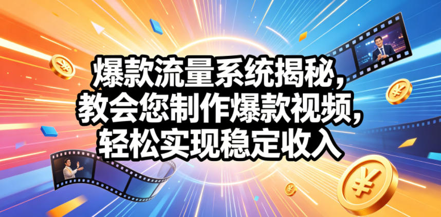 爆款流量系统揭秘,教会您制作爆款视频,轻松实现稳定收入【原创双语字幕】 20260615013331-6a2f566bcabce.jpg