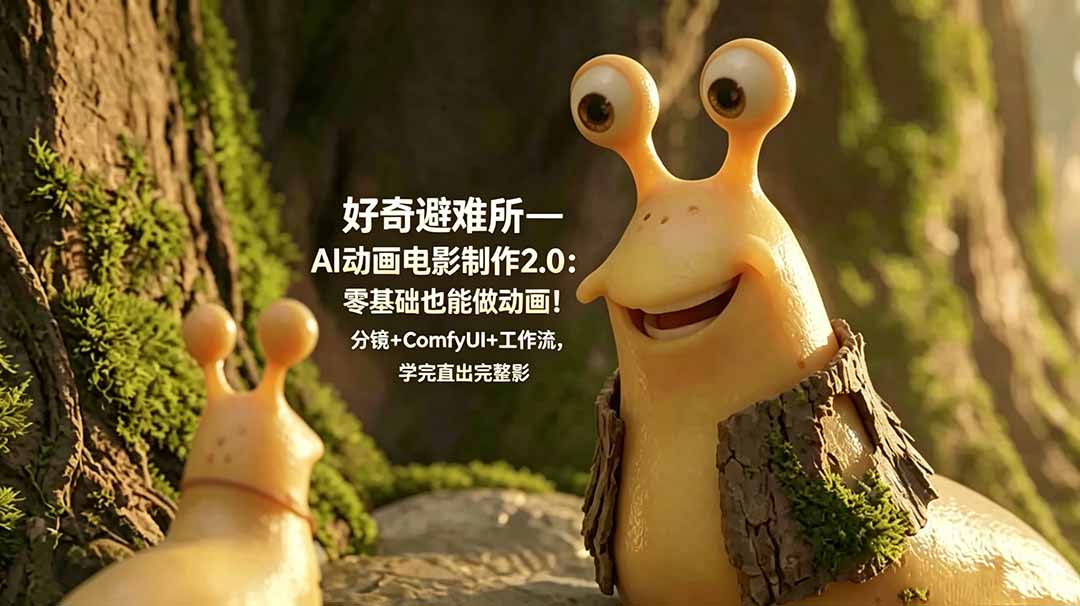 (18924期)好奇避难所—AI动画电影制作2.0:零基础也能做动画!分镜+ComfyUI+工作流,学完直出完整影片 20260616170100-6a31814c0a1dc.jpg