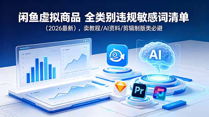 (18961期)闲鱼虚拟商品 全类别违规敏感词清单(2026最新),卖教程/AI资料/剪辑制版类必避 20260619070037-6a34e9154a12f.jpg