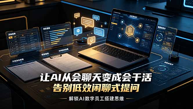 (19130期)让AI从会聊天变成会干活,告别低效闲聊式提问,解锁AI数字员工搭建思维 20260701030029-6a4482cd04c84.jpg