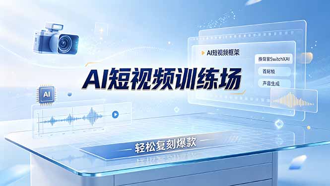 (19137期)老陈AI短视频训练场:AI短视频框架+换背景SwitchXAI+首尾帧+声音生成,轻松复刻爆款 20260701050146-6a449f3a34b6a.jpg