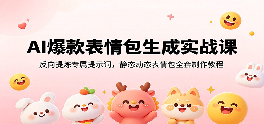 AI爆款表情包生成实战课:反向提炼专属提示词,静态动态表情包全套制作教程 20260702170049-6a4699413fdc9.jpg