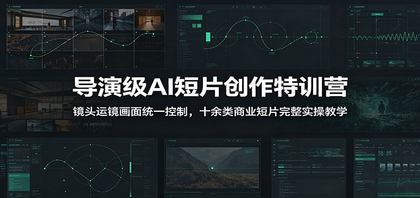 导演级AI短片创作特训营:镜头运镜画面统一控制,十余类商业短片完整实操教学(更新) 20260702190024-6a46b5480da5b.jpg