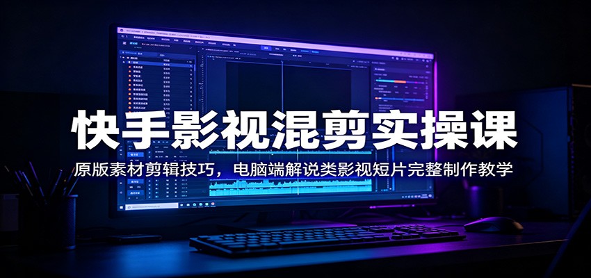 快手影视混剪实操课:原版素材剪辑技巧,电脑端解说类影视短片完整制作教学 20260704050110-6a489396b59c6.jpg