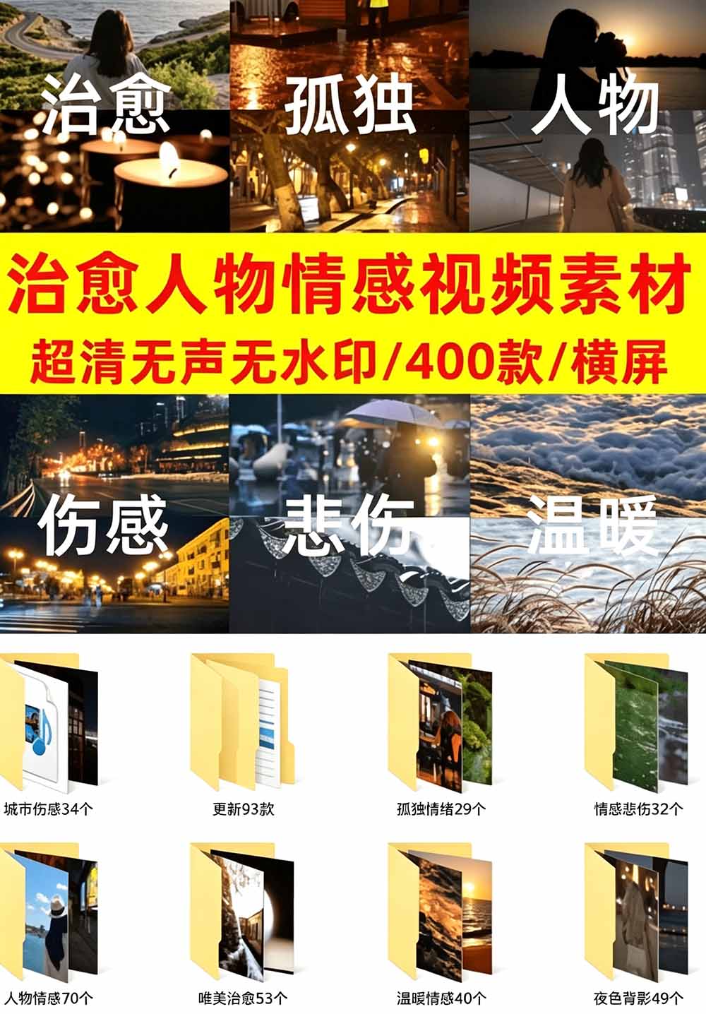 (19227期)爆款短视频常用视频素材!抖音治愈伤感人物情感视频素材,400款合集,无声无水印,视频感氛围拉满 20260706190037-6a4bfb559f07b.jpg