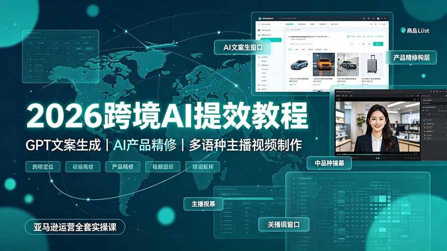(19286期)2026跨境AI提效教程·GPT文案生成|AI产品精修|多语种主播视频制作,亚马逊运营全套实操课 20260711090248-6a5206b8012dd.jpg