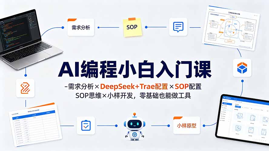 (19539期)AI编程小白入门课-需求分析×DeepSeek+Trae配置×SOP思维×小样开发,零基础也能做工具 20260727010257-6a66ae411a6e3.jpg