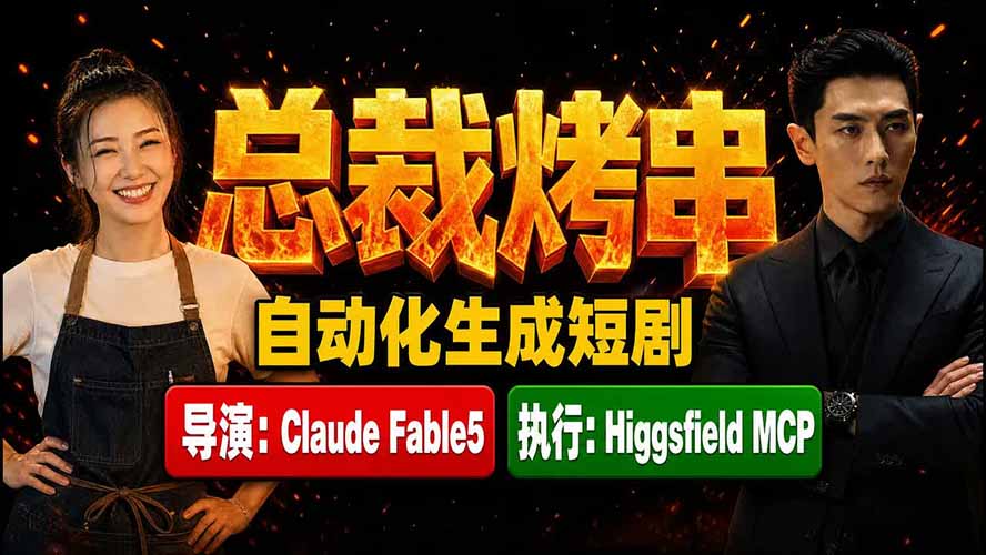 (19541期)《总裁烤串》真人短剧全自动诞生!Claude Fable5 当导演,Higgsfield MCP 执行! 20260727010302-6a66ae4619150.jpg