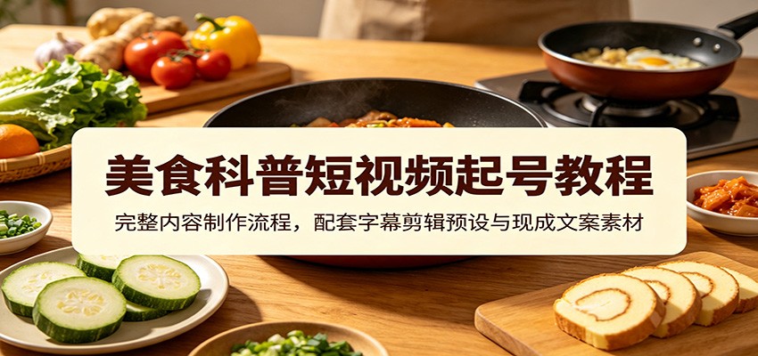 美食科普短视频起号教程:完整内容制作流程,配套字幕剪辑预设与现成文案素材 20260730170047-6a6b833fae6b0.jpg