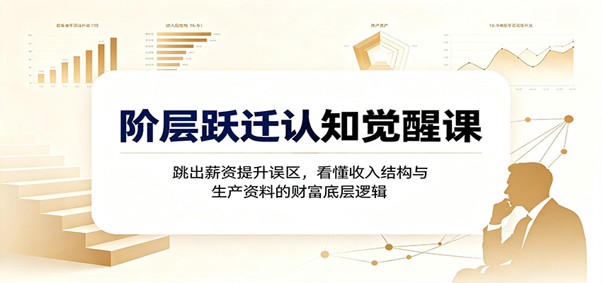 阶层跃迁认知觉醒课:跳出薪资提升误区,看懂收入结构与生产资料的财富底层逻辑 20260803170033-6a70c931923da.jpg