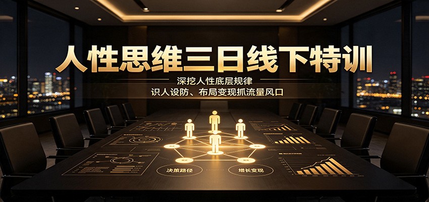 人性思维三日线下特训:深挖人性底层规律,识人设防、布局变现抓流量风口 20260805070029-6a72df8d30849.jpg